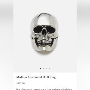 The Great Frog medium anatomical skull ring